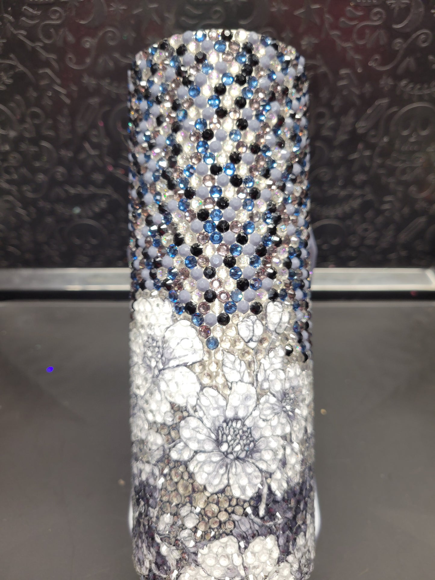 50 Shades Floral 20 Oz skinny Tumbler