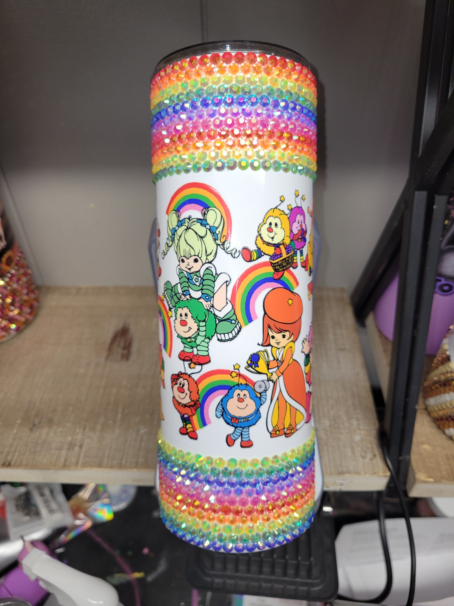 Rainbow Brite 20 oz steel tumbler