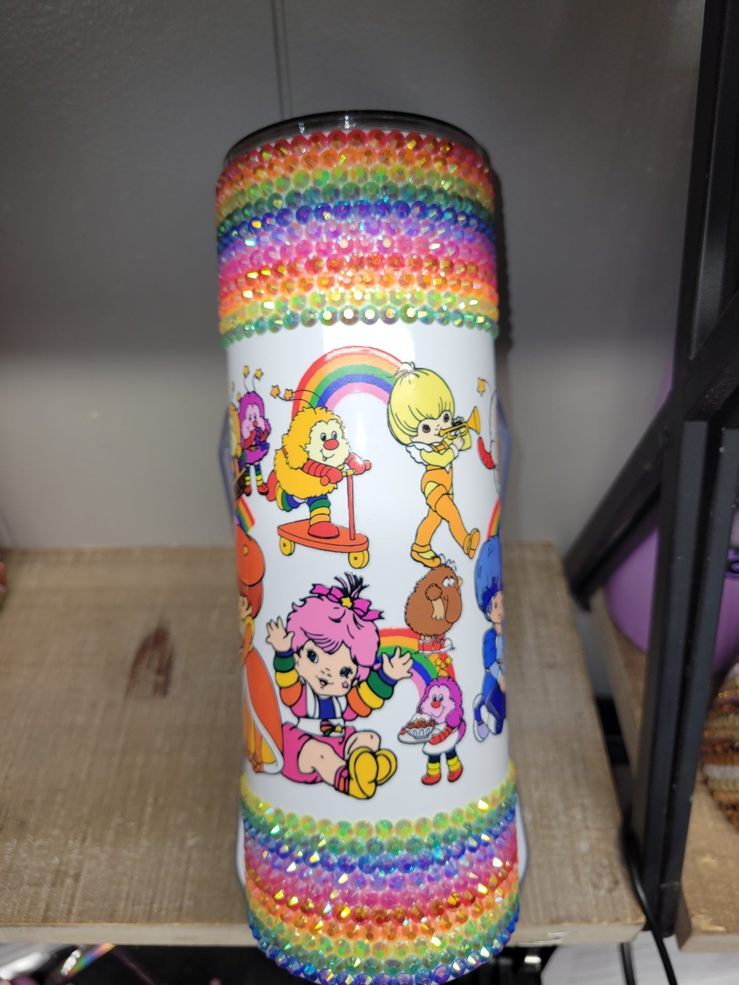 Rainbow Brite 20 oz steel tumbler