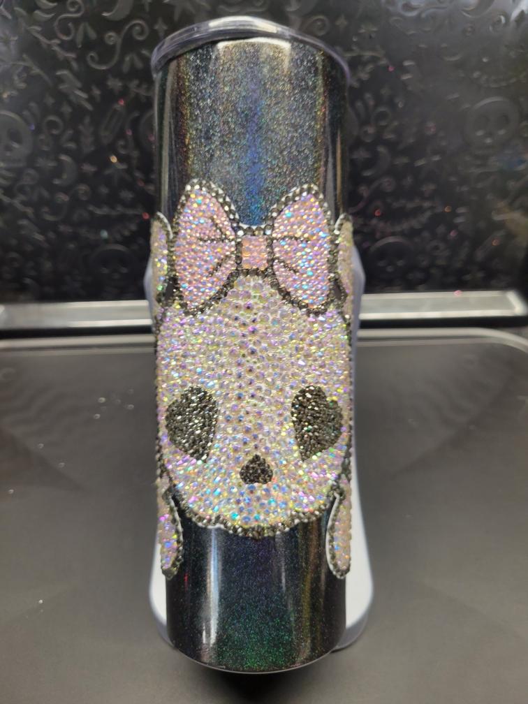 20oz Cute Skull with Bow Tumbler