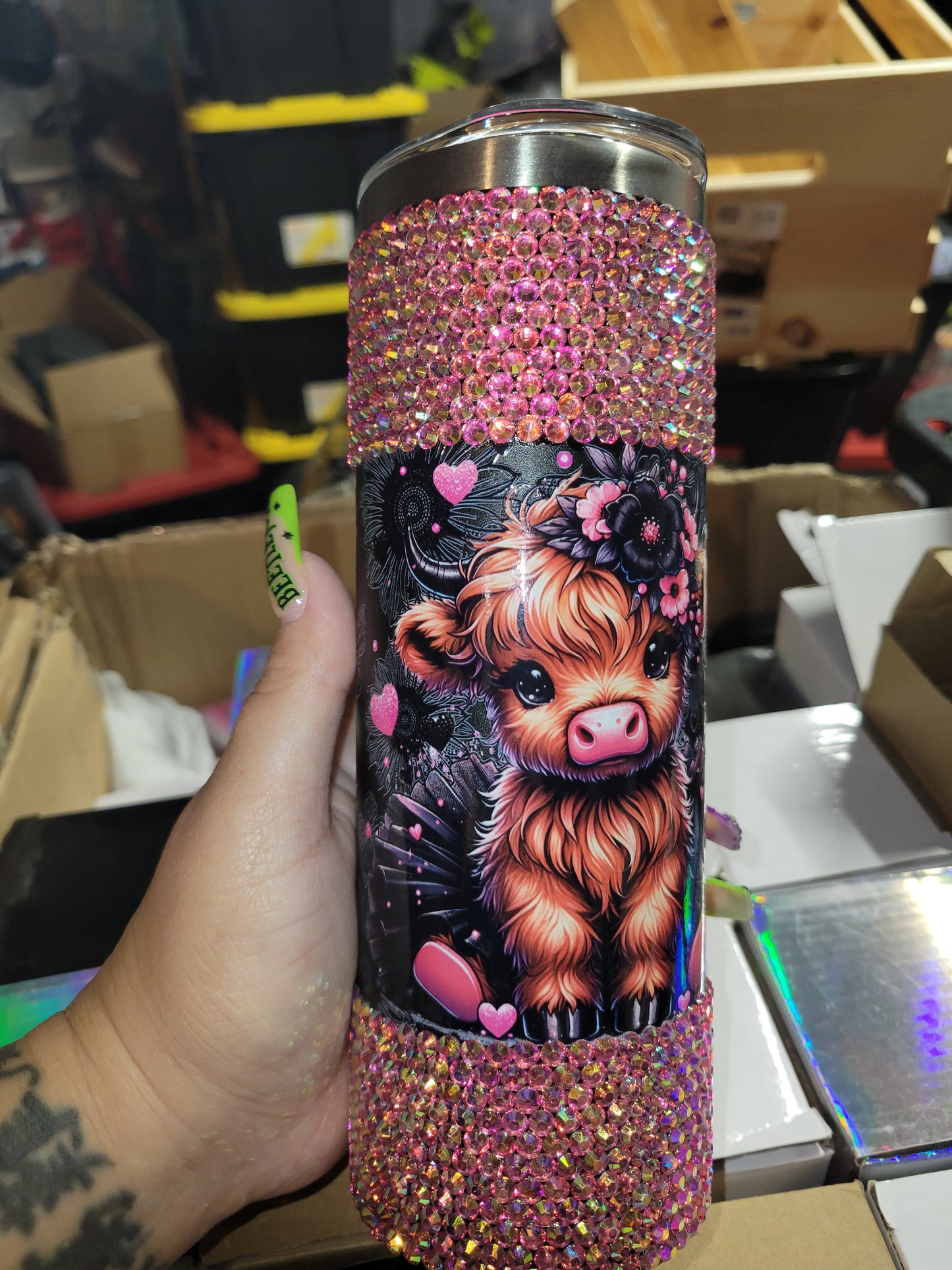 Pink Cow 20oz Tumbler