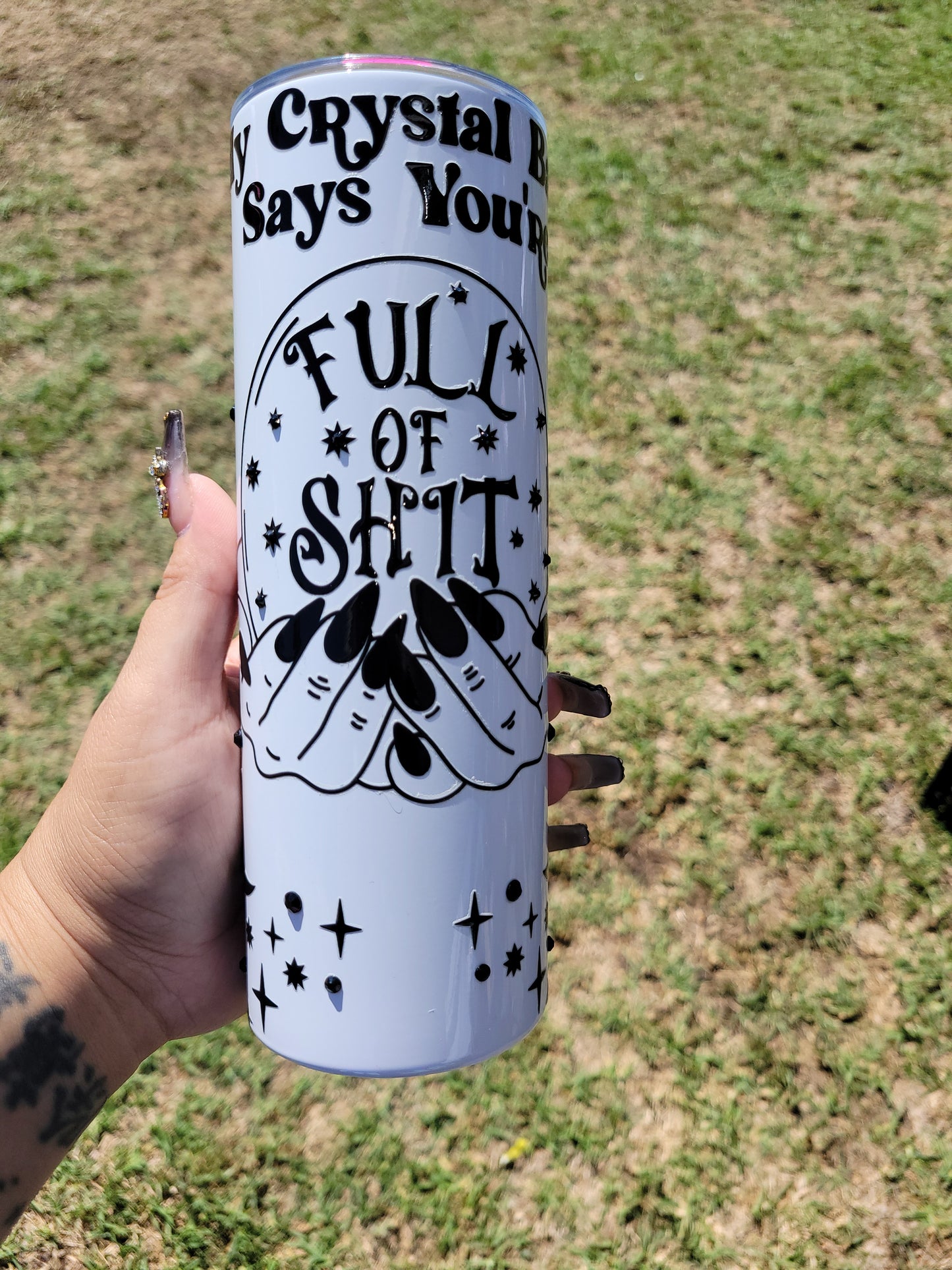 Crystal Ball 20 oz tumbler