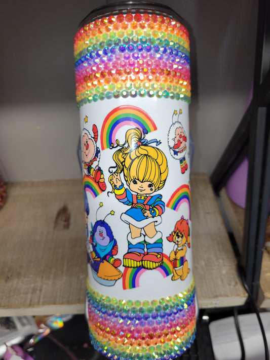 Rainbow Brite 20 oz steel tumbler