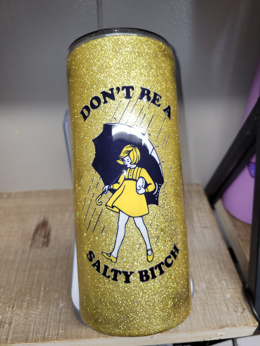 Salty Bitch 15oz skinny resin tumbler