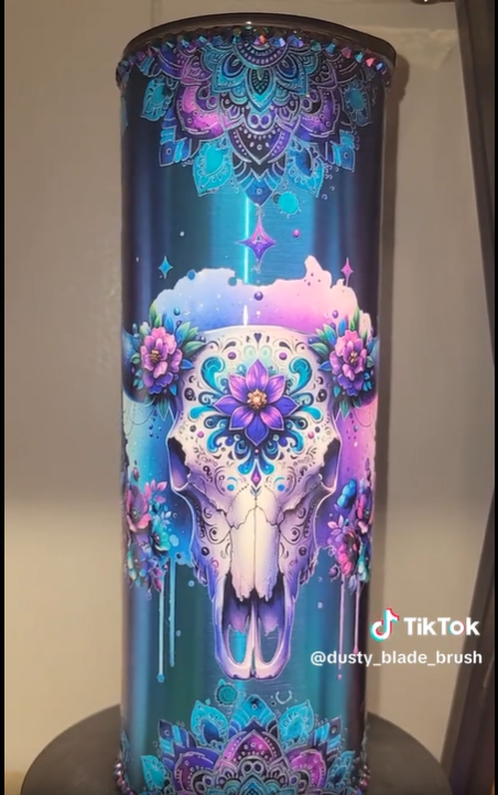 Boho Cow Skull Limited Edition Oil Slick 20oz