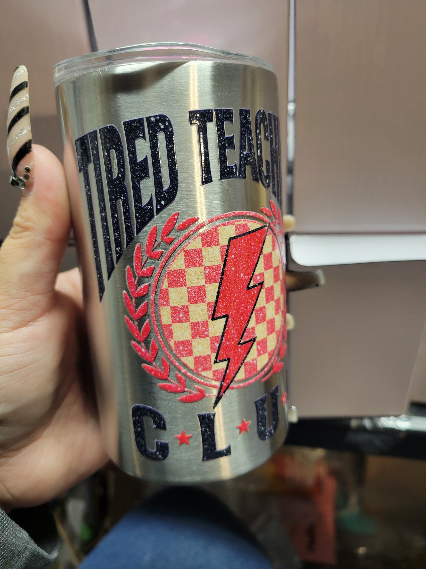 Tired teachers 14oz Tumbler