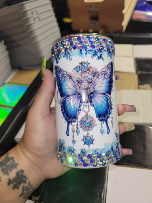 Blue butterfly 14oz Tumbler