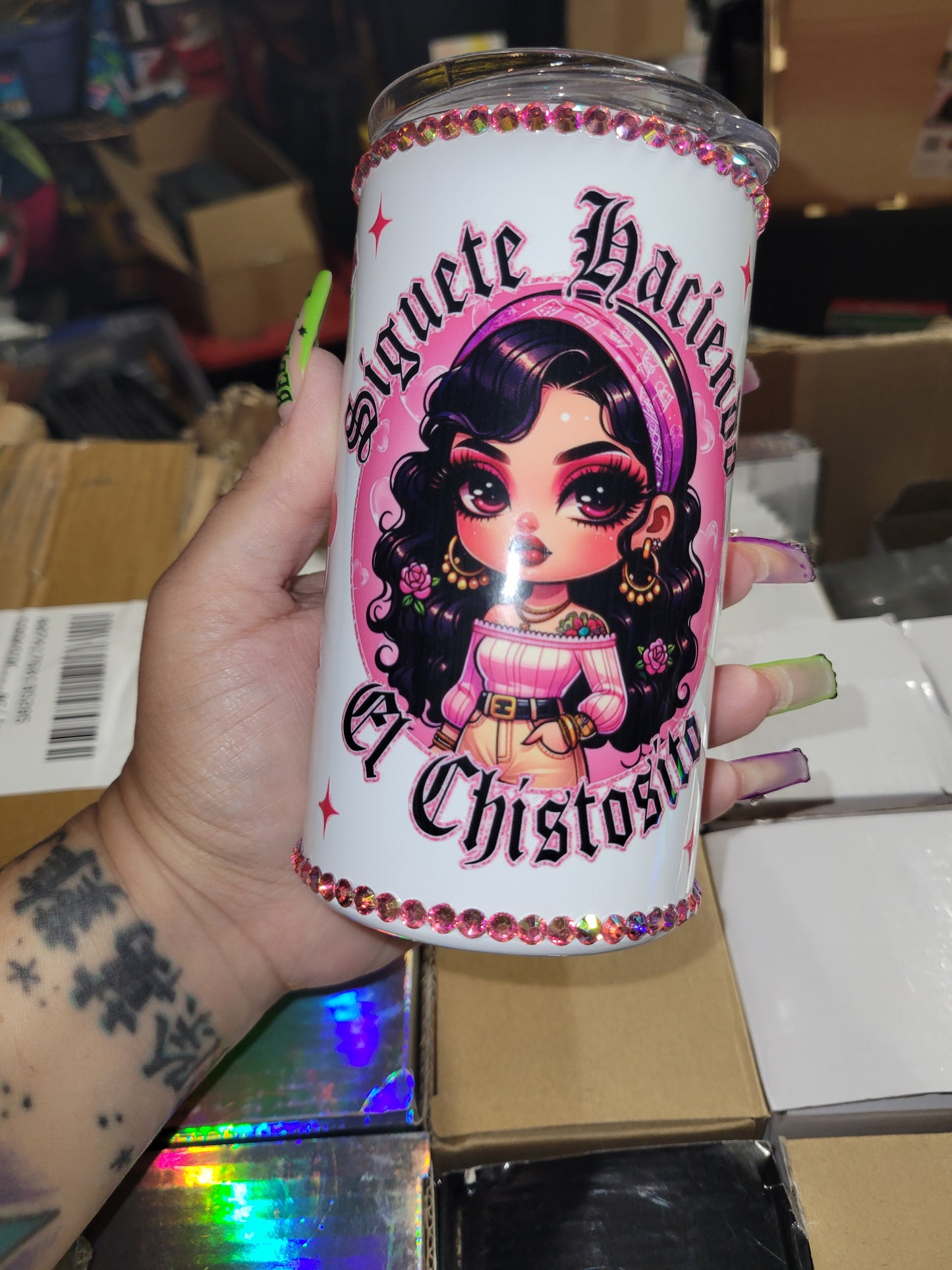 Pink Latina 14oz Tumbler