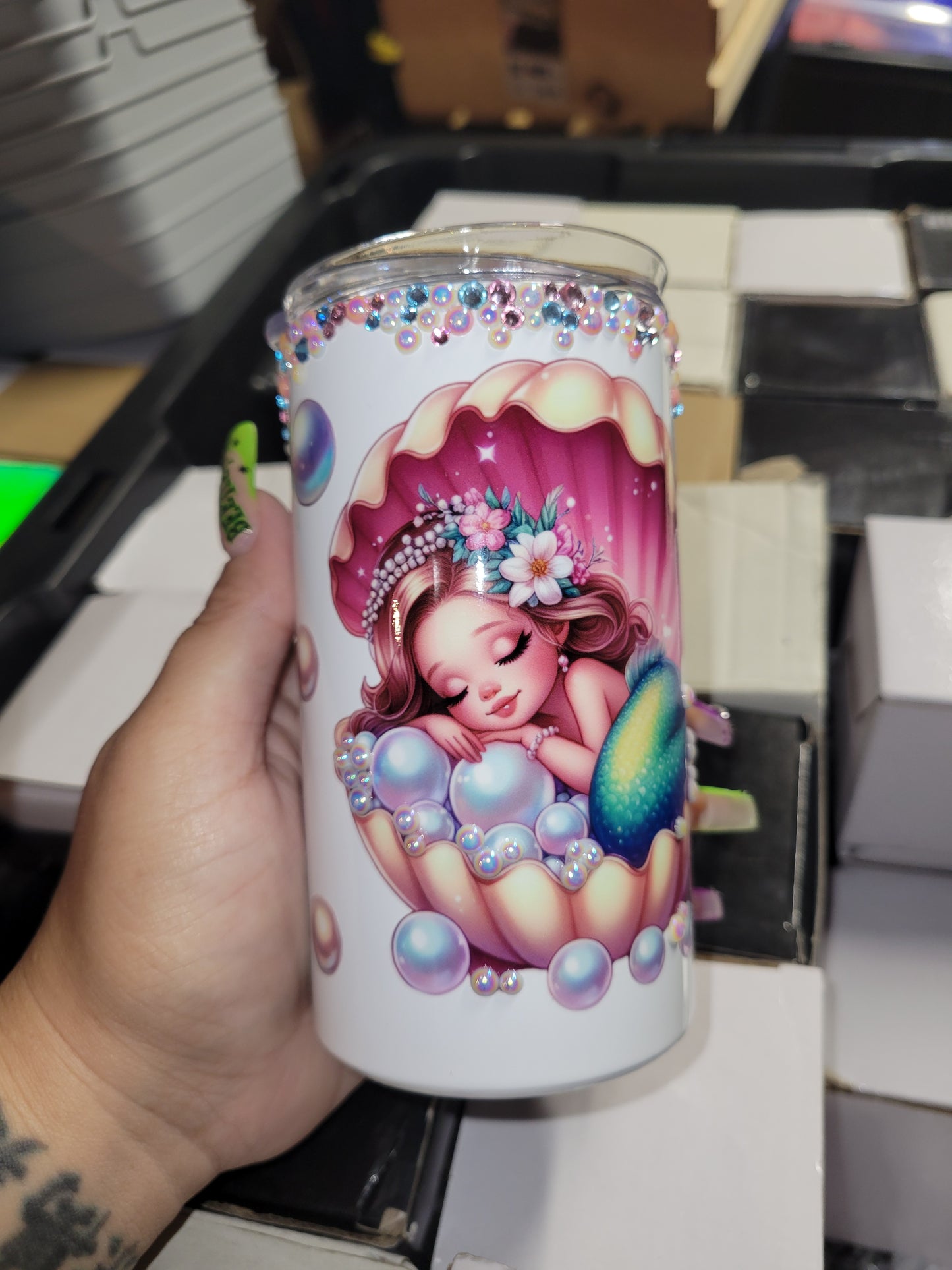 Sleeping Mermaid 14oz Tumbler