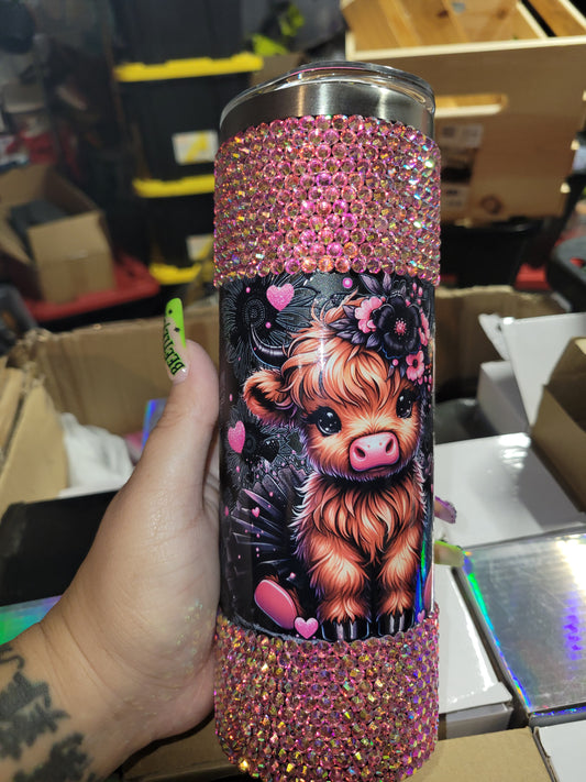 Pink Cow 20oz Tumbler